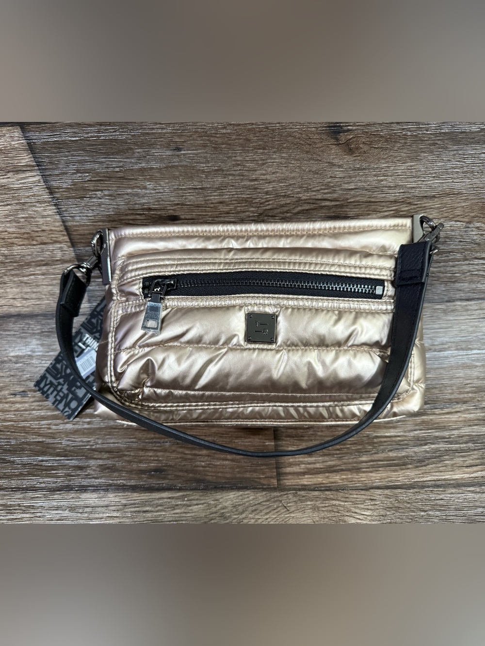 NWT THINK ROYLN Double Trouble Crossbody Bag One Size in PEARL CASHMERE